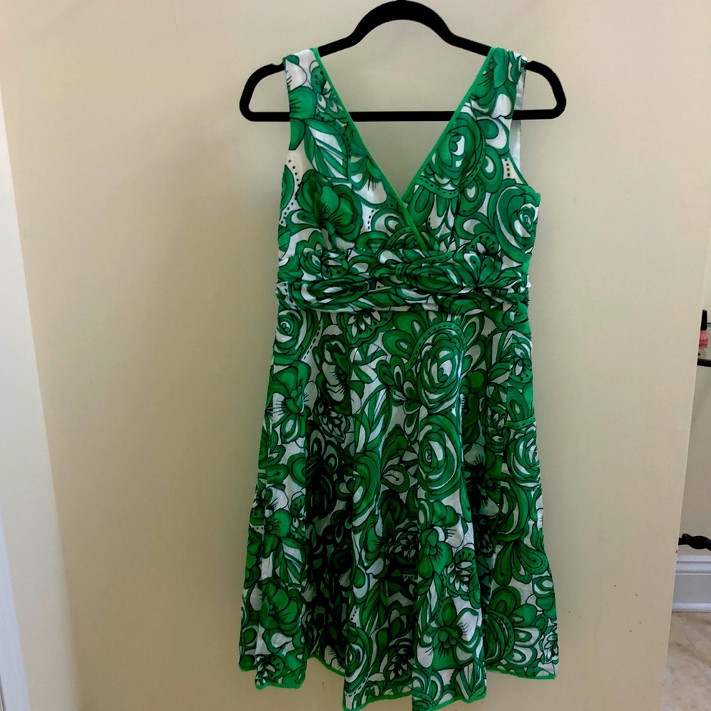 Green Floral Dress - Size 4P